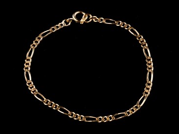 Pulseira Ouro Malha 3+1 Lapidada