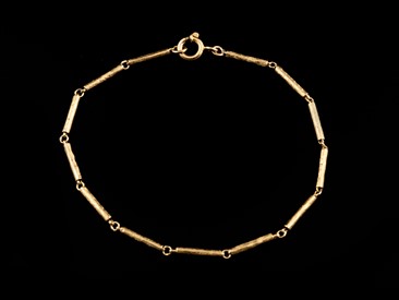 Pulseira Ouro Fio Tubos