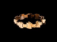 Pulseira Ouro estilo Art Deco