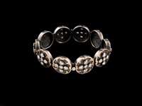 Pulseira Ouro e Prata com Zirconias