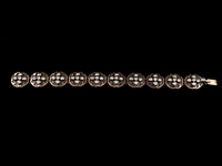 Pulseira Ouro e Prata com Zirconias
